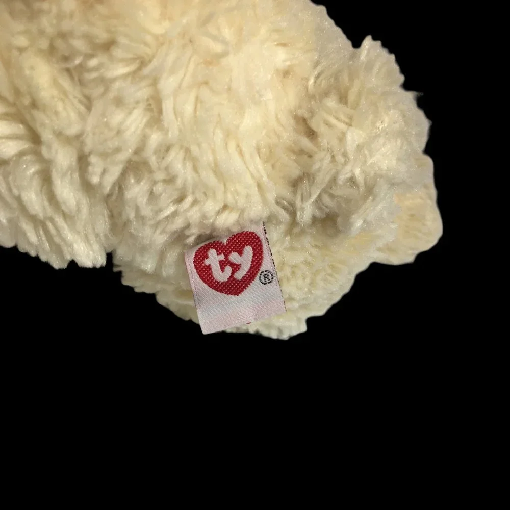 Ty Classic Charisse Ivory Cream Teddy Bear 2006 Beanbag Plush Plaid Bow RARE HTF - Picture 7 of 8